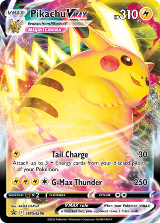 Pokémonkaart Pikachu VMAX nummer SWSH286/103