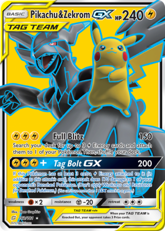 Pikachu & Zekrom-GX 162/181