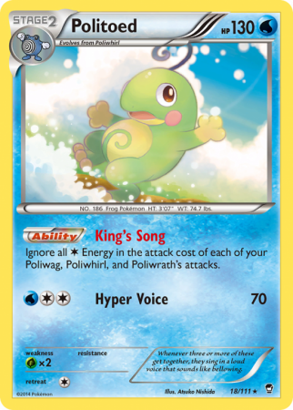 Politoed 18/111 XY Furious Fists