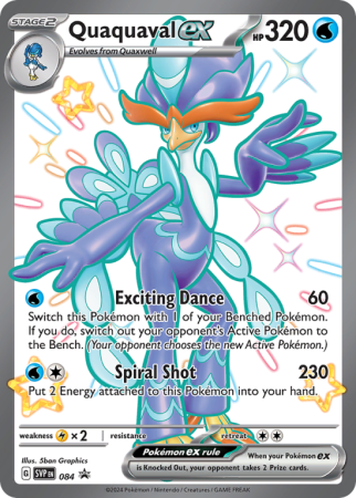 Pokémonkaart Quaquaval ex nummer 84/14