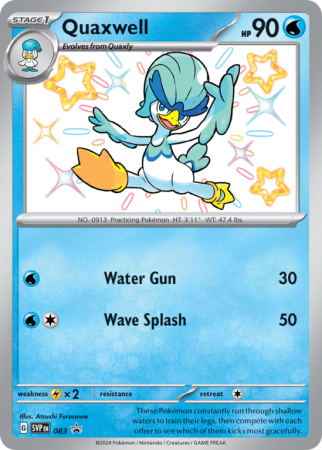 Pokémonkaart Quaxwell nummer 83/14 uit de set Scarlet & Violet Black Star Promos (Scarlet & Violet)