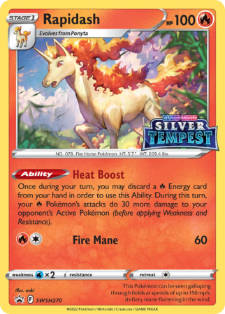 Pokémonkaart Rapidash nummer SWSH270/103