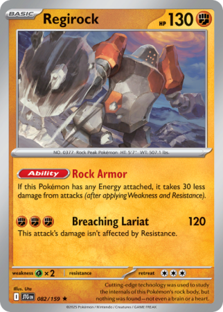 Pokémonkaart Regirock nummer 82/159