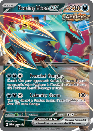 Pokémonkaart Roaring Moon ex nummer 67/14