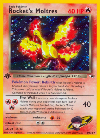 Rocket's Moltres 12/132 Gym Gym Heroes