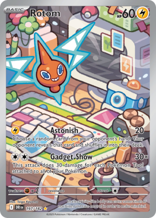 Pokémonkaart Rotom nummer 197/182