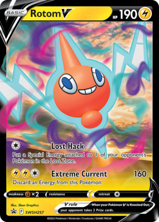 Pokémonkaart Rotom V nummer SWSH257/103