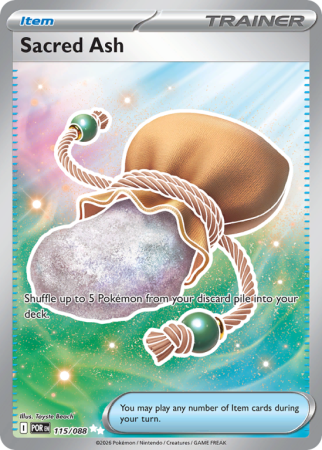 Pokémonkaart Sacred Ash nummer 115/88 uit de set Perfect Order (Mega Evolution)