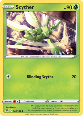 Scyther 4/189 Sword & Shield Astral Radiance