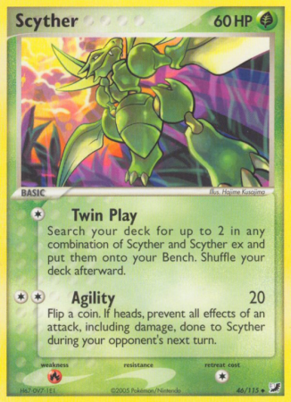 Scyther 46/115 EX Unseen Forces