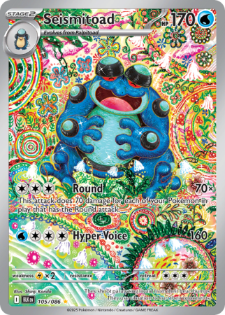Pokémonkaart Seismitoad nummer 105/86