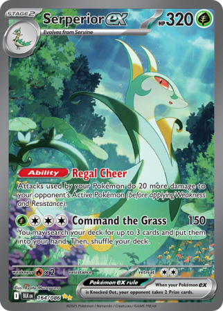 Pokémonkaart Serperior ex nummer 164/86