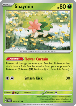 Pokémonkaart Shaymin nummer 10/182