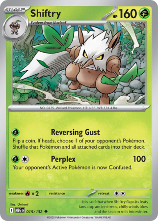 Pokémonkaart Shiftry nummer 15/132