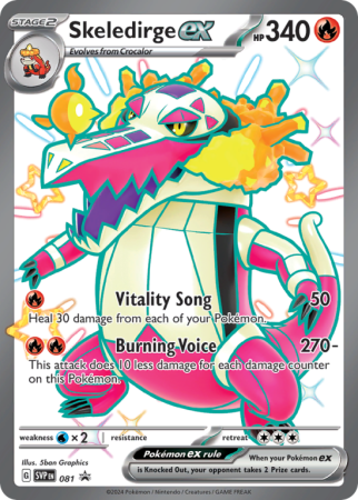 Pokémonkaart Skeledirge ex nummer 81/14 uit de set Scarlet & Violet Black Star Promos (Scarlet & Violet)