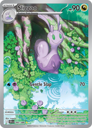 Pokémonkaart Sliggoo nummer 95/86 uit de set Chaos Rising (Mega Evolution)