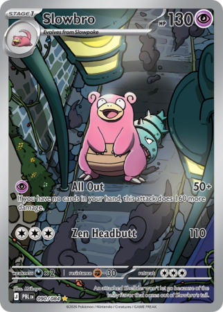 Pokémonkaart Slowbro nummer 90/84 uit de set Pitch Black (Mega Evolution)