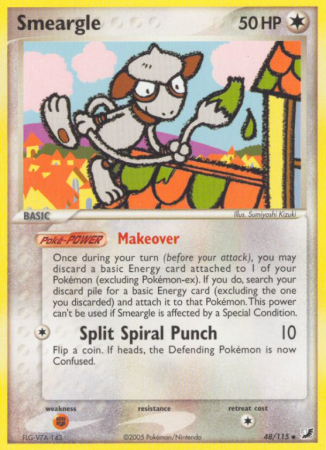 Smeargle 48/115 EX Unseen Forces