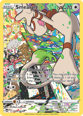 Smeargle TG10/30 Sword & Shield Silver Tempest Trainer Gallery