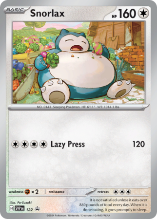 Pokémonkaart Snorlax nummer 122/14