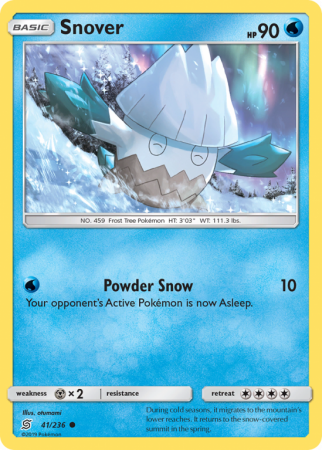 Snover 41/236 Sun & Moon Unified Minds