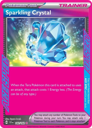 Pokémonkaart Sparkling Crystal nummer 142/142 uit de set Stellar Crown (Scarlet & Violet)