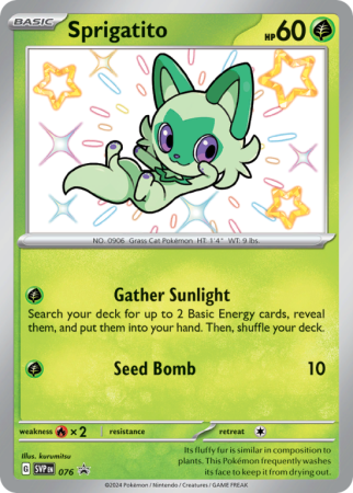 Pokémonkaart Sprigatito nummer 76/14
