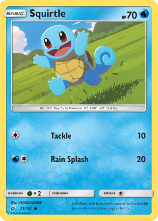 Squirtle 23/181 Sun & Moon Team Up