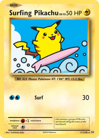 Surfing Pikachu 111/108