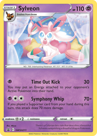 Pokémonkaart Sylveon nummer SWSH211/103 uit de set SWSH Black Star Promos (Sword & Shield)