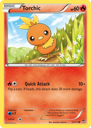 Torchic 12/111 XY Furious Fists