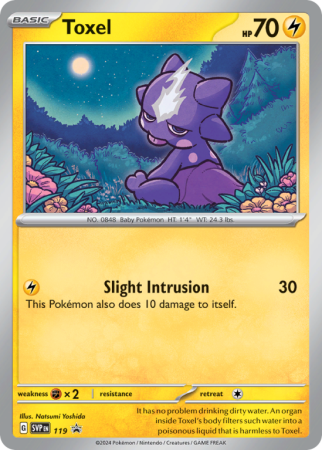 Pokémonkaart Toxel nummer 119/14