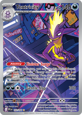 Pokémonkaart Toxtricity nummer 103/94