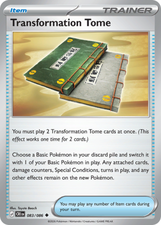 Pokémonkaart Transformation Tome nummer 83/86 uit de set Chaos Rising (Mega Evolution)