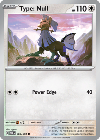 Pokémonkaart Type: Null nummer 69/84 uit de set Pitch Black (Mega Evolution)