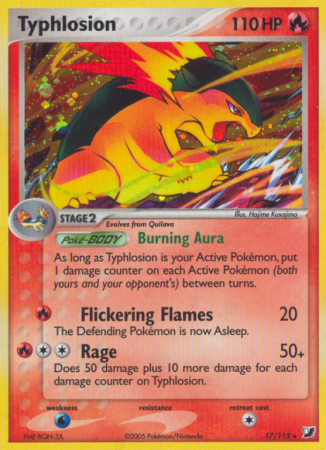 Typhlosion 17/115 EX Unseen Forces
