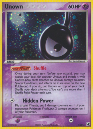 Unown !/115 EX Unseen Forces