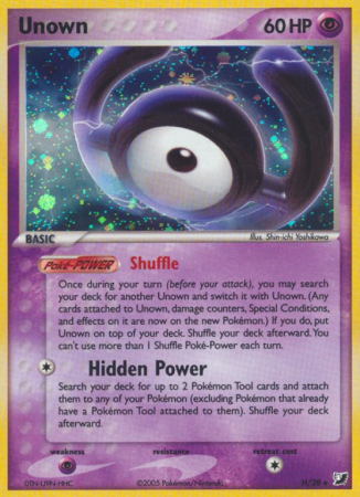 Unown H/115 EX Unseen Forces