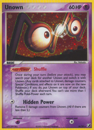 Unown N/115 EX Unseen Forces