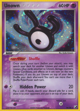 Unown W/115 EX Unseen Forces