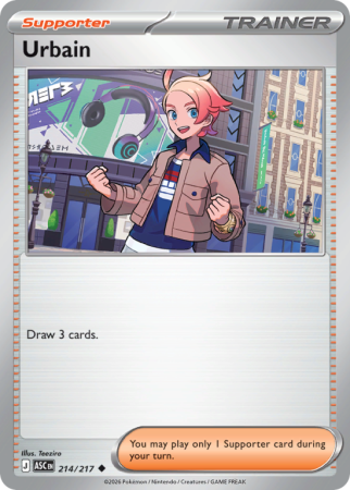 Pokémonkaart Urbain nummer 214/217