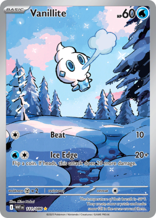 Pokémonkaart Vanillite nummer 111/86 uit de set White Flare (Scarlet & Violet)