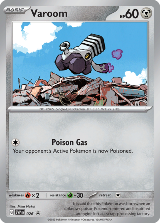 Pokémonkaart Varoom nummer 26/14 uit de set Scarlet & Violet Black Star Promos (Scarlet & Violet)