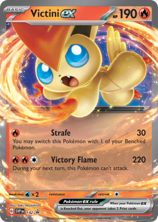 Pokémonkaart Victini ex nummer 142/14