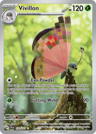 Pokémonkaart Vivillon nummer 193/191