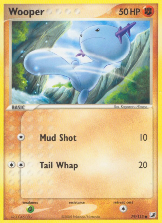 Wooper 79/115 EX Unseen Forces
