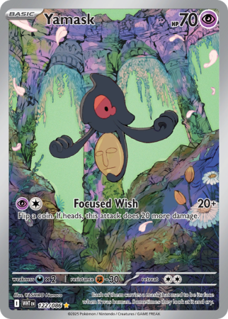 Pokémonkaart Yamask nummer 122/86