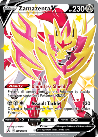 Pokémonkaart Zamazenta V nummer SWSH293/103