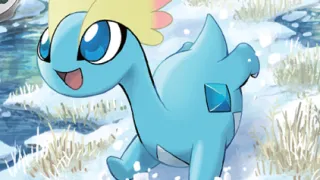 Amaura op een Pokémonkaart