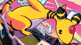 Ampharos op een Pokémonkaart